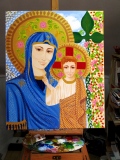Vierge à l'Enfant n°7 - Peintures de lumières