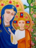 Vierge à l'Enfant - Peintures de lumières