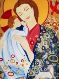 Vierge à l'Enfant n°2 - Peintures de lumières