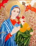 Vierge à l'Enfant n°4 - Peintures de lumières