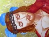 Christ couronné - Peintures de lumières